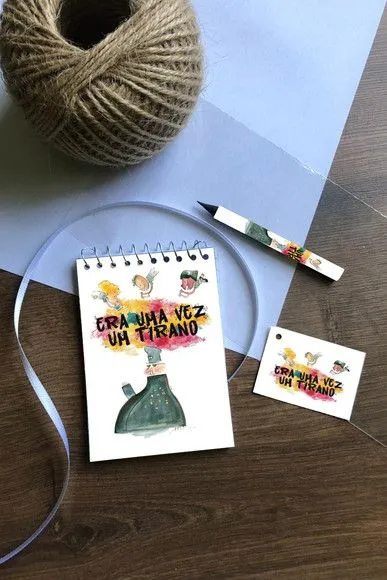 Bloquinho Personalizado - artesanato feito à mão por Mi Papelaria Criativa