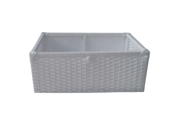 Cesto Sintético Branco 60x40x25
