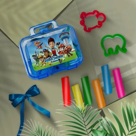 Mini Maleta - Patrulha Canina Personalizada - feito à mão por Mi Papelaria Criativa