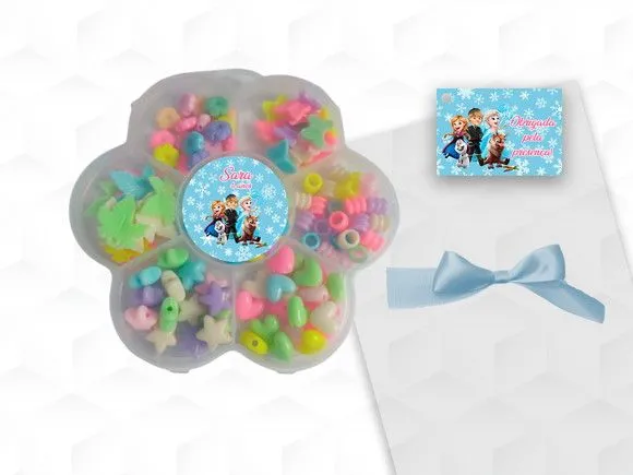 Kit Miçangas Frozen Personalizada - artesanato feito à mão por creativitybynina