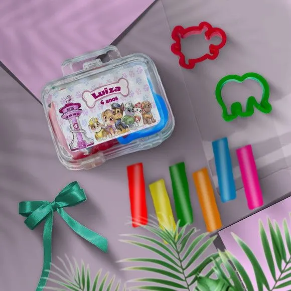 Mini Maleta - Patrulha Canina Personalizada - feito à mão por Mi Papelaria Criativa