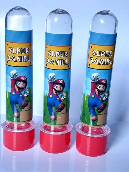 Tubete Mario Broz Personalizado - artesanato feito à mão por Mi Papelaria Criativa