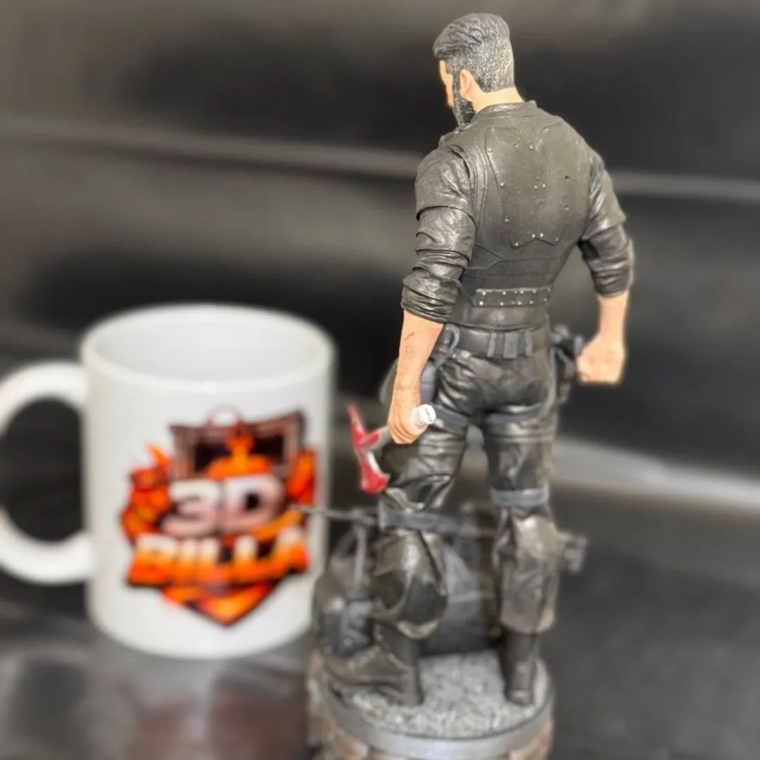 frank castle o justiceiro punisher com barba e sem barba Versão 2026 action figure - foto 3