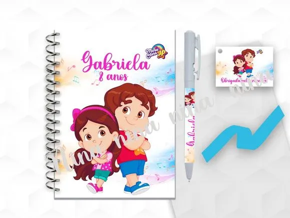 Bloquinho Grande com Caneta Maria Clara Jp Personalizada - artesanato feito à mão por creativitybynina