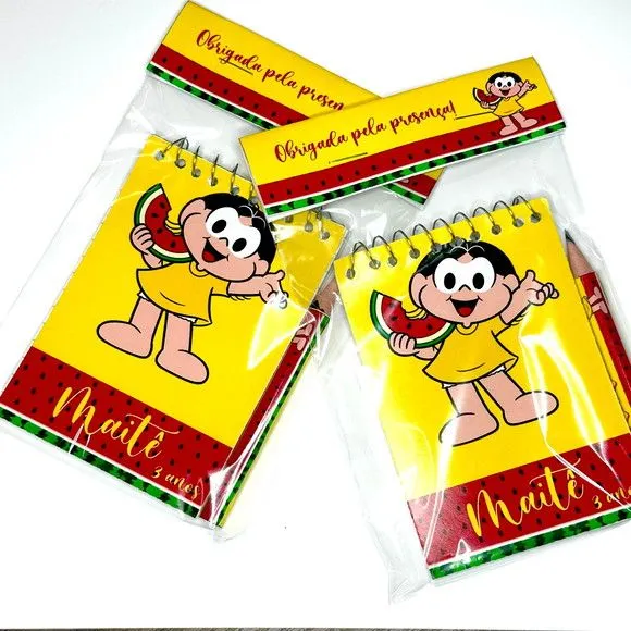 Bloquinho Magali Personalizado - artesanato feito à mão por Mi Papelaria Criativa