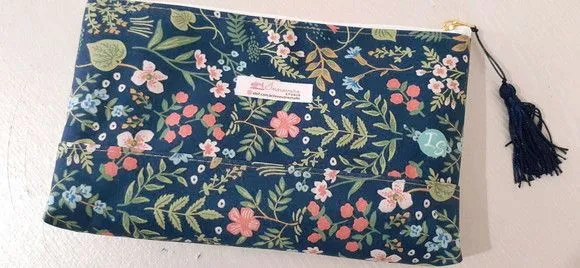 Necessaire G personalizada - floral verde - foto 3