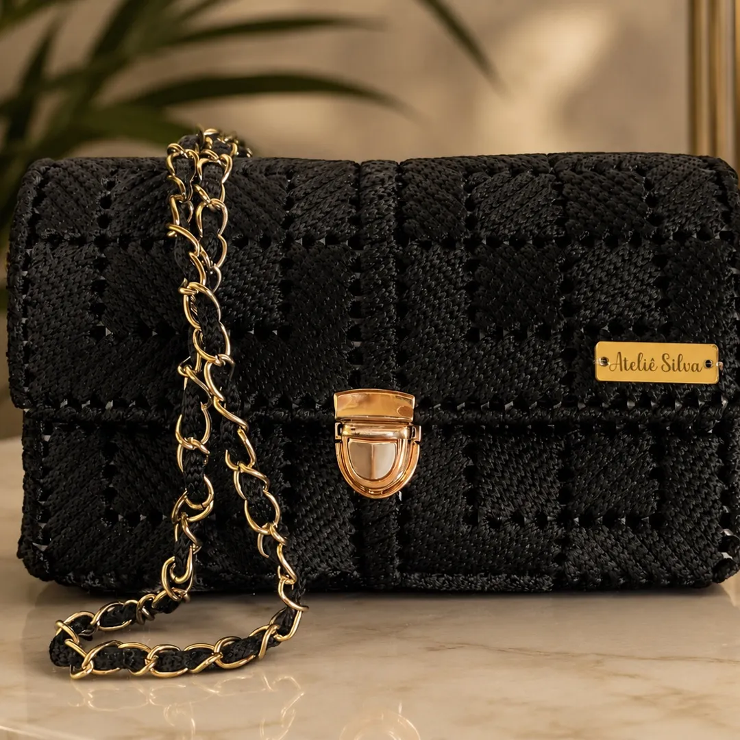 Bolsa Trama - artesanato feito à mão por Ateliê Silva