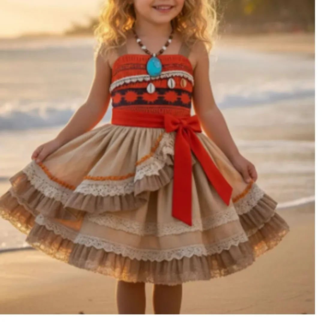 Vestido Moana - artesanato de Ateliê JMN