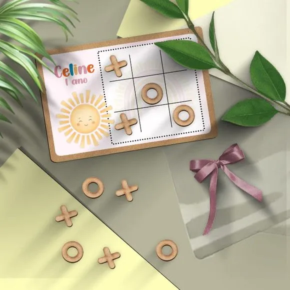 Jogo da Velha - Solzinho Personalizado - artesanato feito à mão por Mi Papelaria Criativa