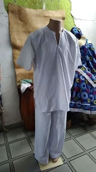 Conjunto Ração Masculino Perkal - artesanato feito à mão por Ateliê Ofatemi