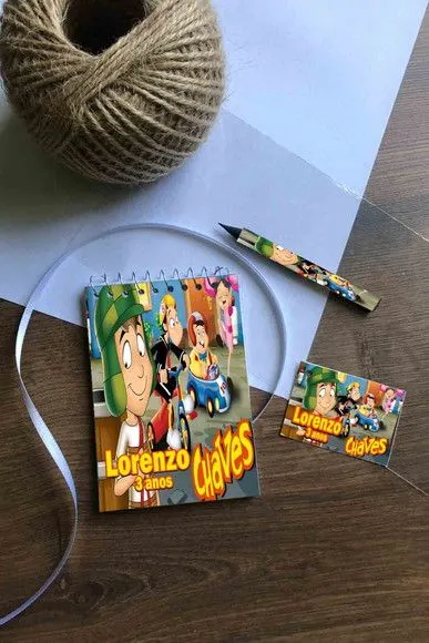 Bloquinho Chaves Personalizado - artesanato de Mi Papelaria Criativa