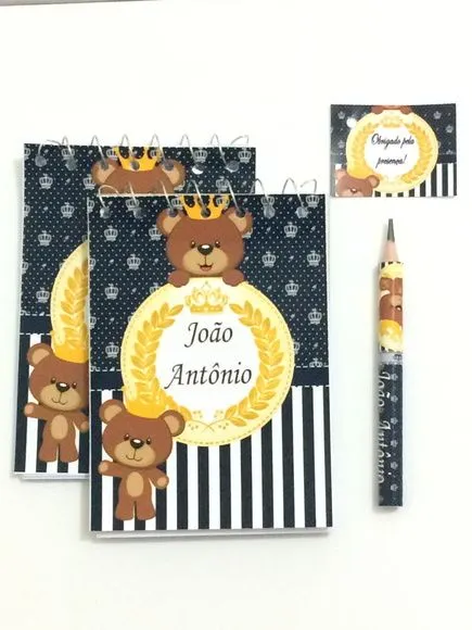Bloquinho Ursinho Personalizado - foto 2