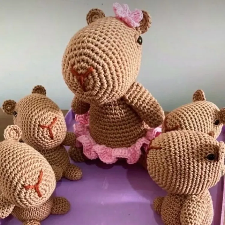 capivara de amigurumi