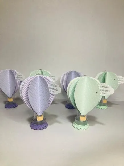 Tubete Balão de Ar Quente - artesanato de Fina Essência Papelaria Personalizada