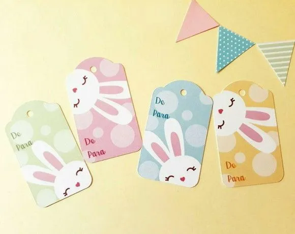 Tag Páscoa Personalizada - feito à mão por Mi Papelaria Criativa