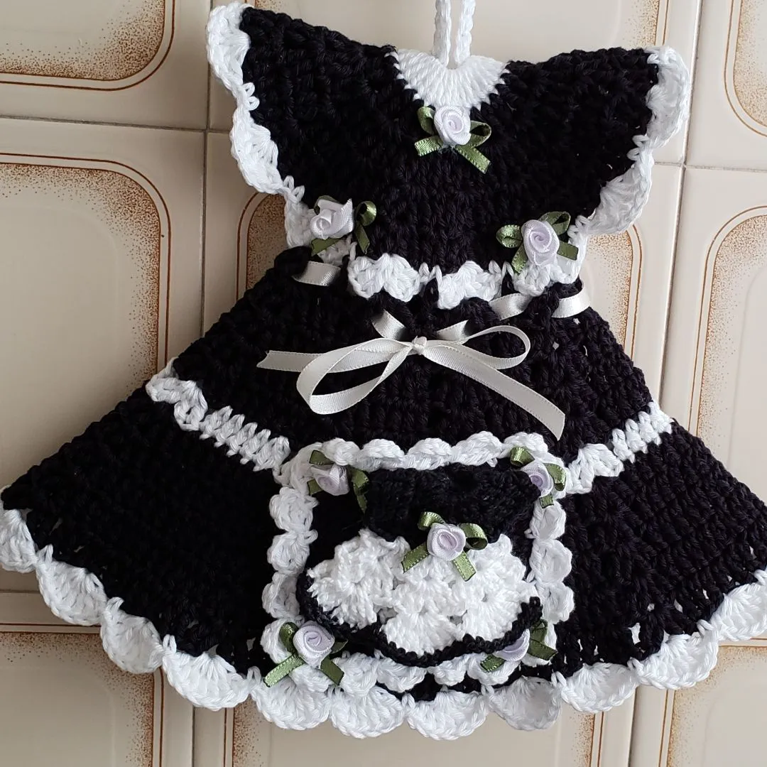 Porta Isqueiro em Crochê Vestidinho - foto 3