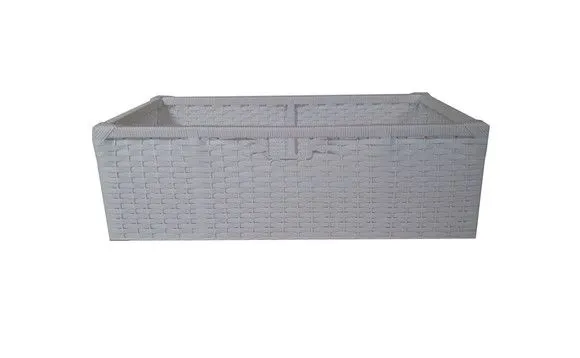 Cesto Gaveta Sintético Branco 60x40x28