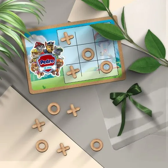 Jogo da Velha - Patrulha Canina Personalizado - artesanato feito à mão por Mi Papelaria Criativa