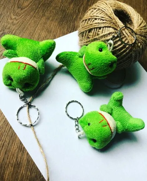 Chaveiro Pelúcia - artesanato feito à mão por Mi Papelaria Criativa