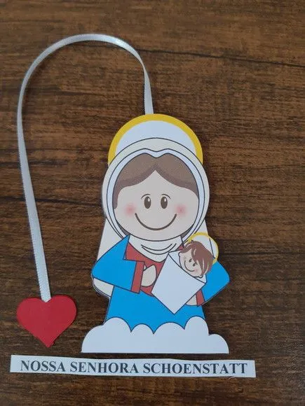 Marcador de Página 10 cm -nossa Senhora Schoenstat - foto 2