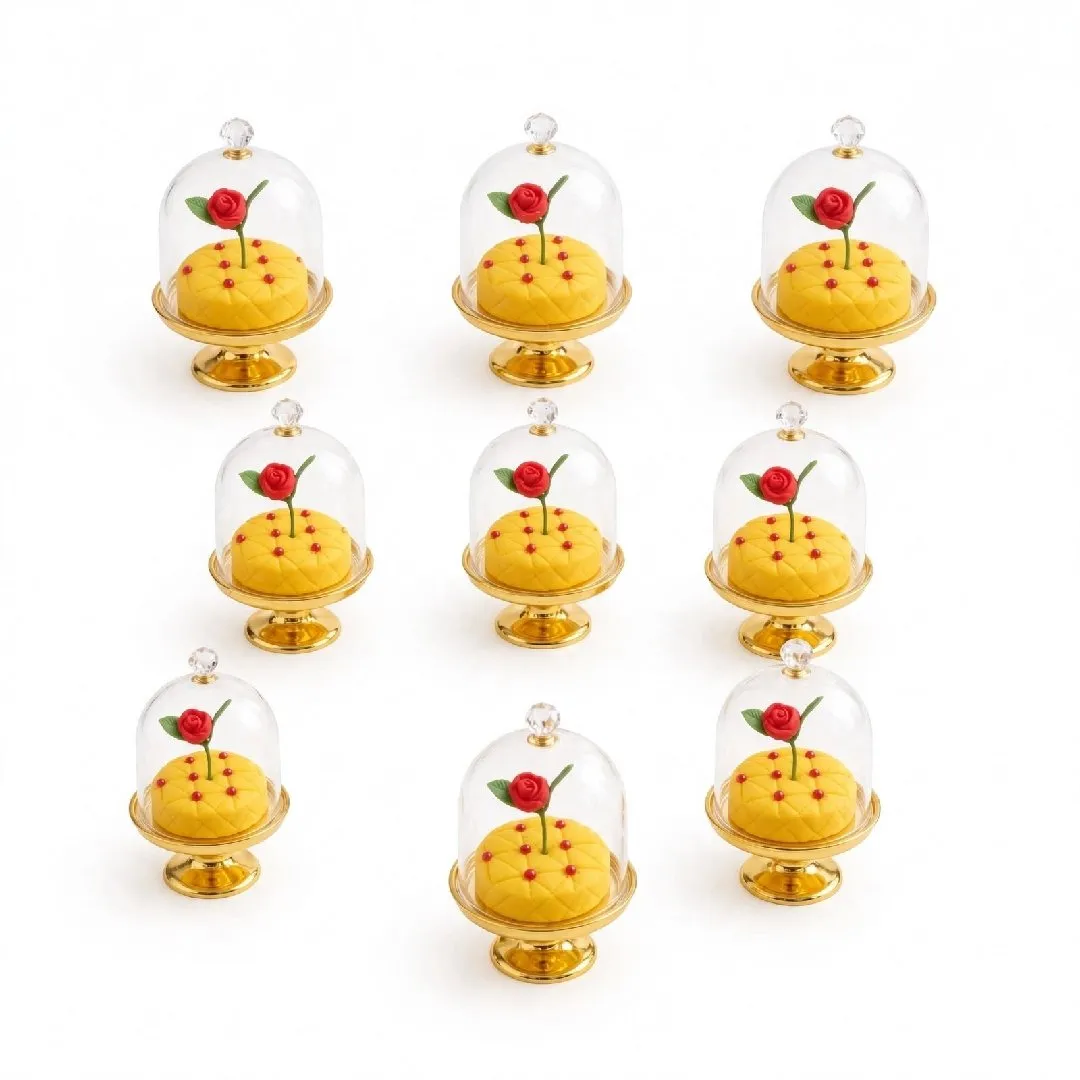 Lembrancinha Bela/Fera Cupula Personalizadas em Biscuit - foto 4