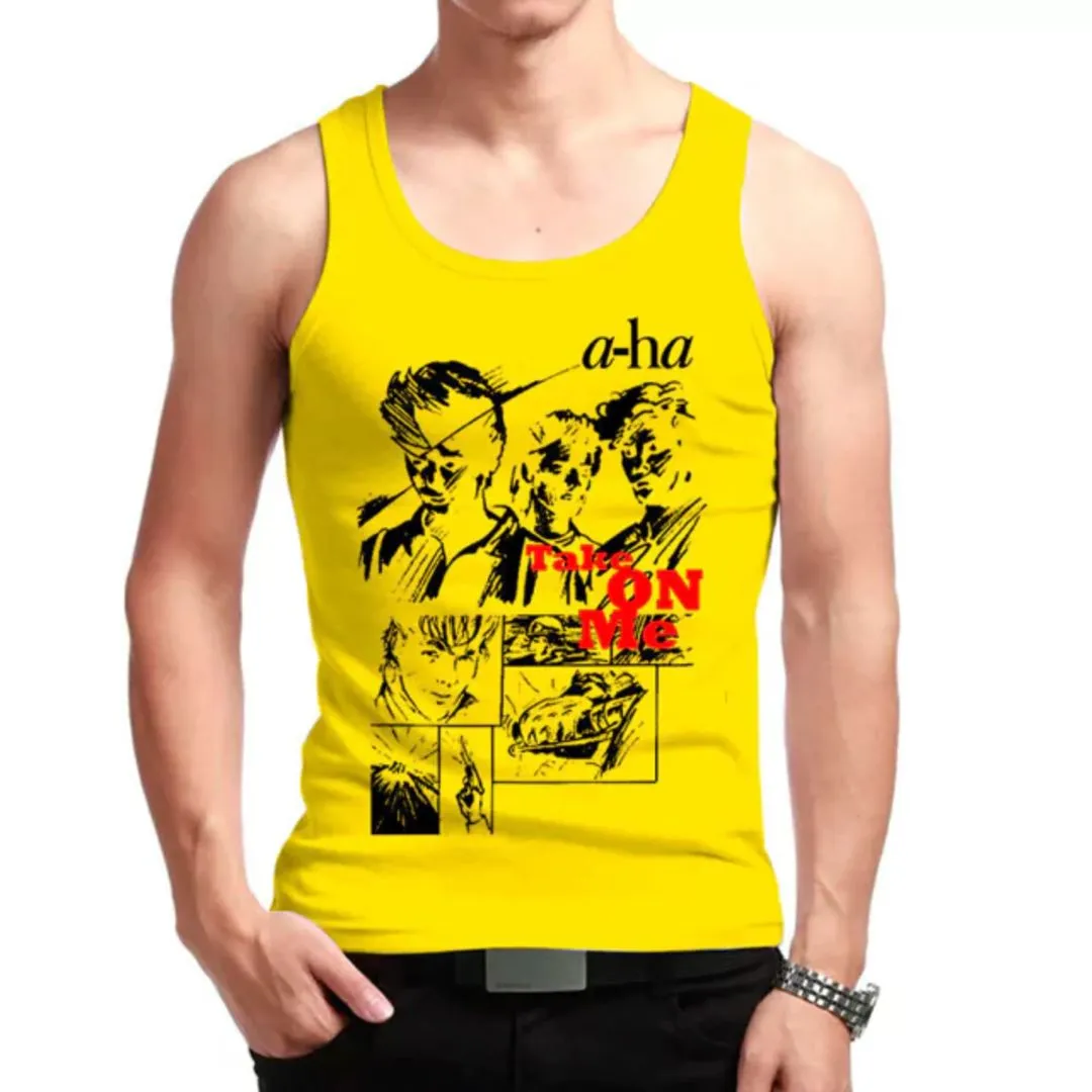 Camiseta regata a-Ha, banda rock new wave, cinthypop anos 80, estampa exclusiva tamanhos unisex - foto 4