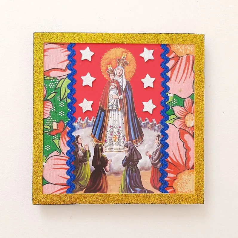 Quadrinho Retrô N. S. do Bom Parto - artesanato de Estudio Bananeira