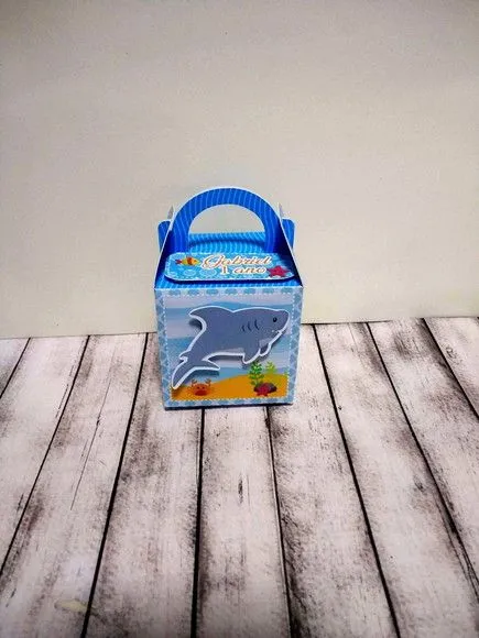 Caixa alça fundo do mar - artesanato de Fina Essência Papelaria Personalizada