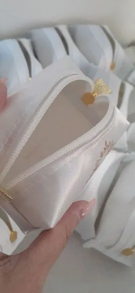 Necessaire mini box - branco e dourado - foto 5