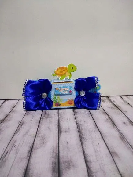 Caixa Bala Fundo Do Mar - artesanato de Fina Essência Papelaria Personalizada