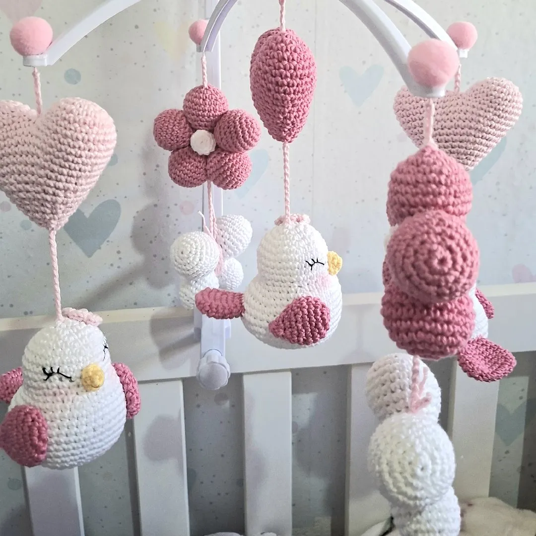 Móbile pássaros amigurumi - foto 4