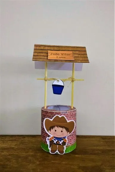 Caixa Poço Fazendinha - artesanato de Fina Essência Papelaria Personalizada
