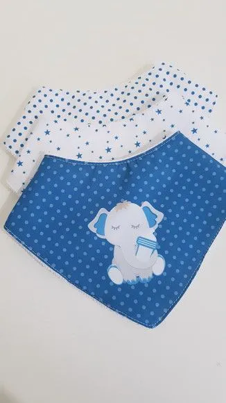Kit 3 babadores - Elefante baby - foto 3
