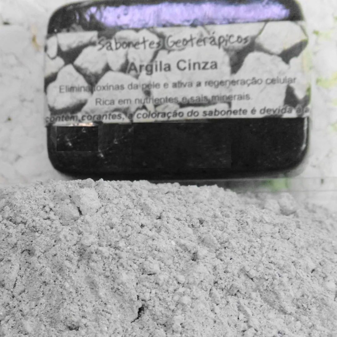 Sabonetes Geoterápicos - Argila Cinza - artesanato feito à mão por BanhoDiGatto