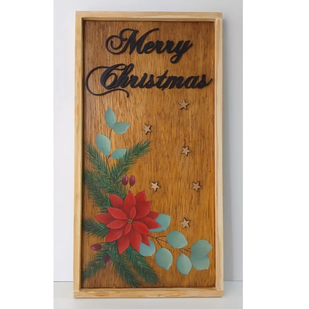 Quadro Natal Poinsétia - foto 2