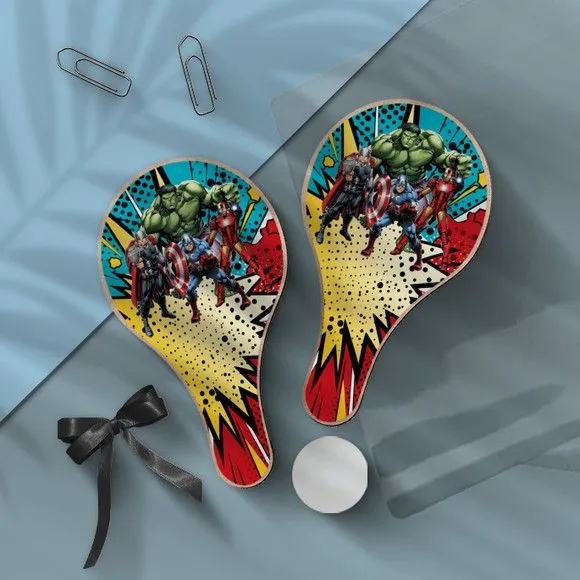 Raquete Ping Pong - Vingadores - feito à mão por Mi Papelaria Criativa
