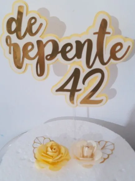 Topo de Bolo de Repente 42 - Camadas - artesanato de Emejhu Personalizados