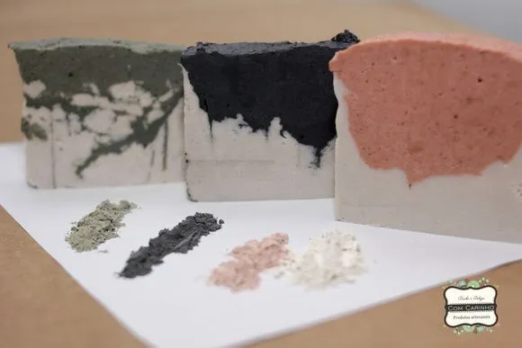 sabonete  natural argila Verde - artesanato feito à mão por Juliana Biz - casa e bem estar