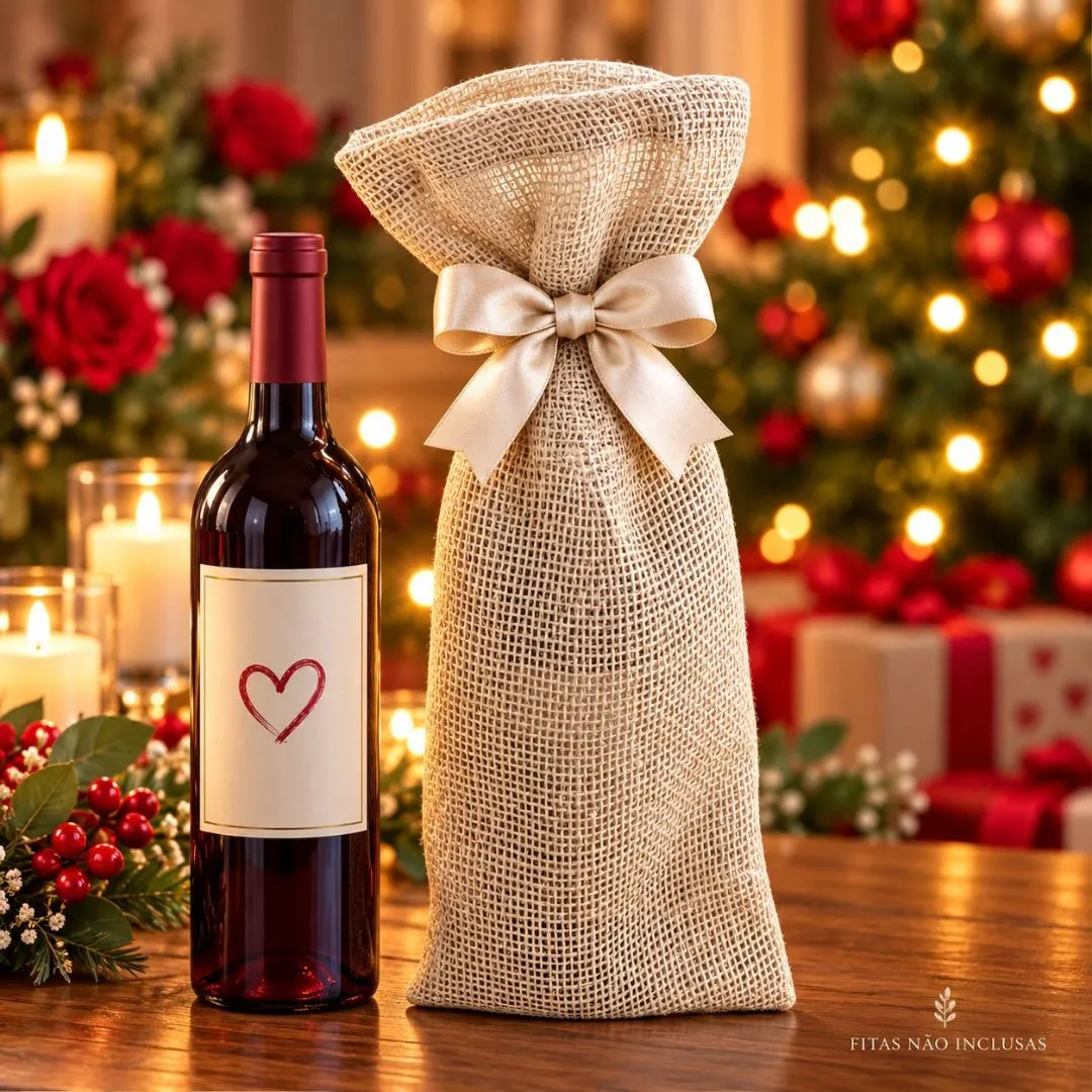 Saco para Bebidas 15x44cm Natal e Ocasiões Especiais - Brinde e Lembrancinha - foto 6