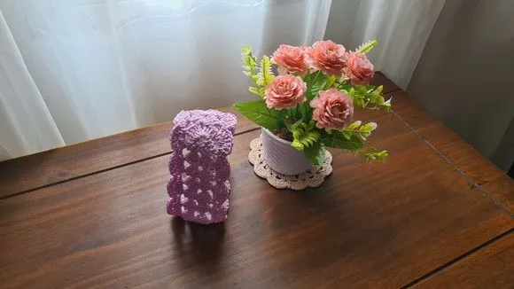 Faixa para Cabelo em Crochê Lilás - foto 3
