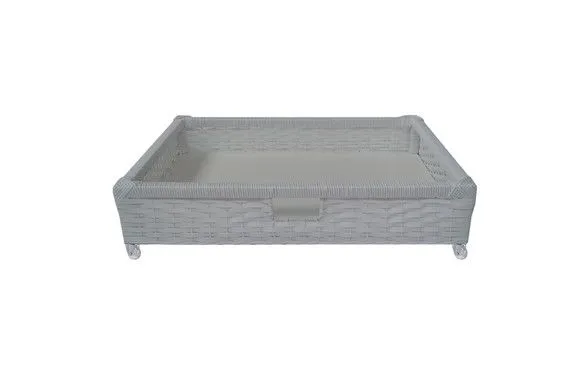 Cesto Gaveta Sintético Branco 75x45x29 - artesanato de Mundo Urbano