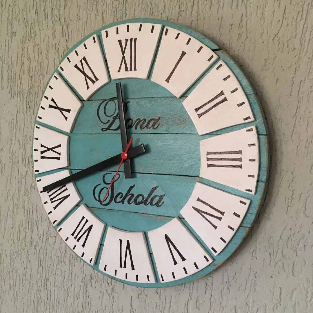 🕰️ Relógio de Parede Rústico em Madeira – 40 cm (modelo 1) - foto 4