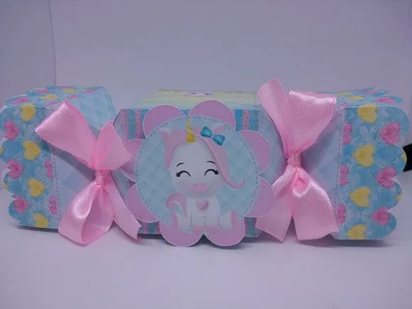 Caixa Bala Unicornio - artesanato de Fina Essência Papelaria Personalizada