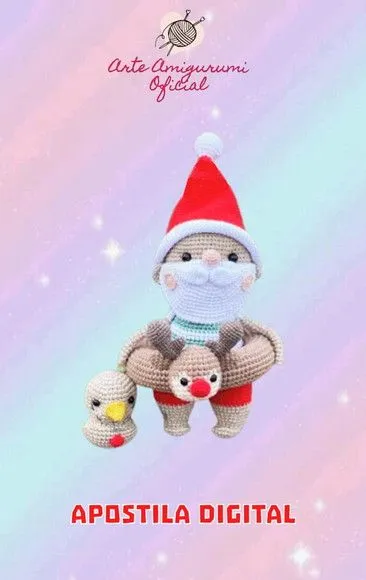 Receita Papai Noel Praia Amigurumi