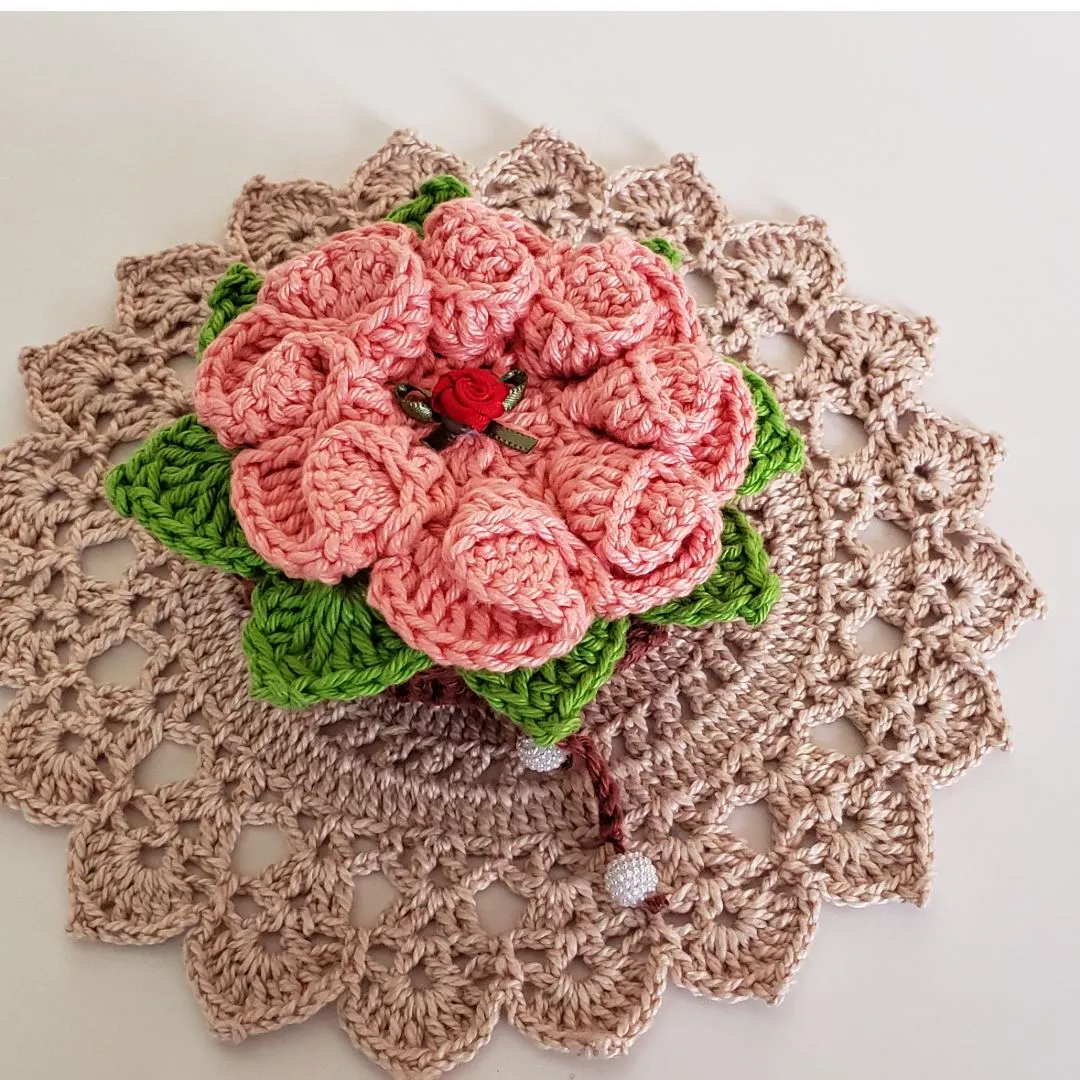 Sachê Porta Sabonete Flor Camélia - foto 4