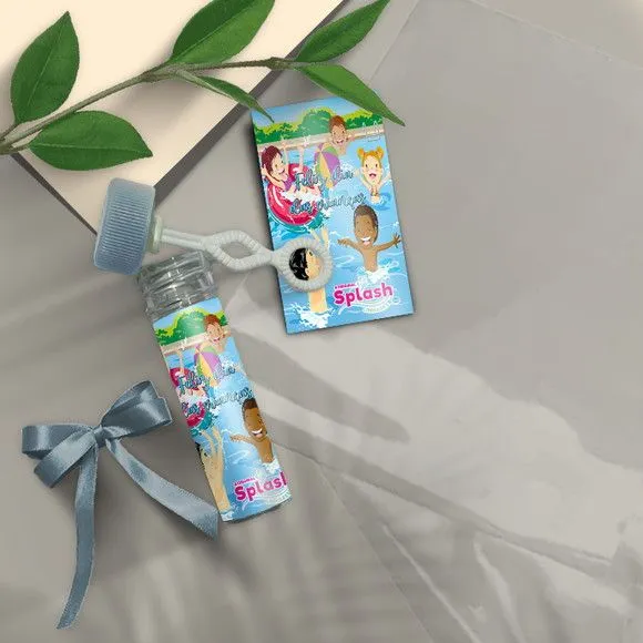 Bolha de Sabão - Dia das Crianças Personalizado - artesanato feito à mão por Mi Papelaria Criativa
