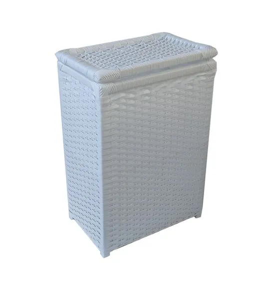 Cesto Roupa Sintético Branco 40x30x60 - foto 2