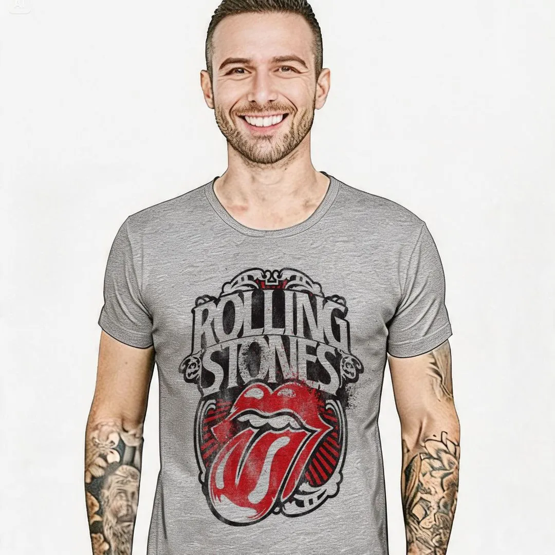 Camiseta The Rolling Stones, tamanhos unisex cores variadas - foto 6