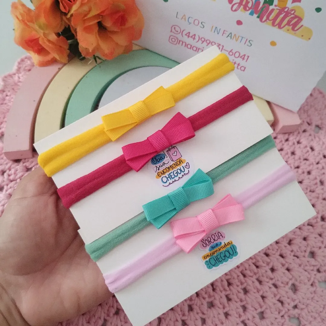 kit 4 faixinhas de bebê., tiara de bebe