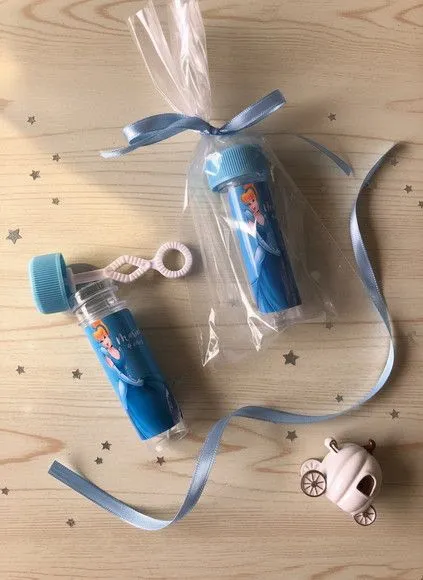 Bolha de Sabão - Cinderela Personalizado - artesanato de Mi Papelaria Criativa